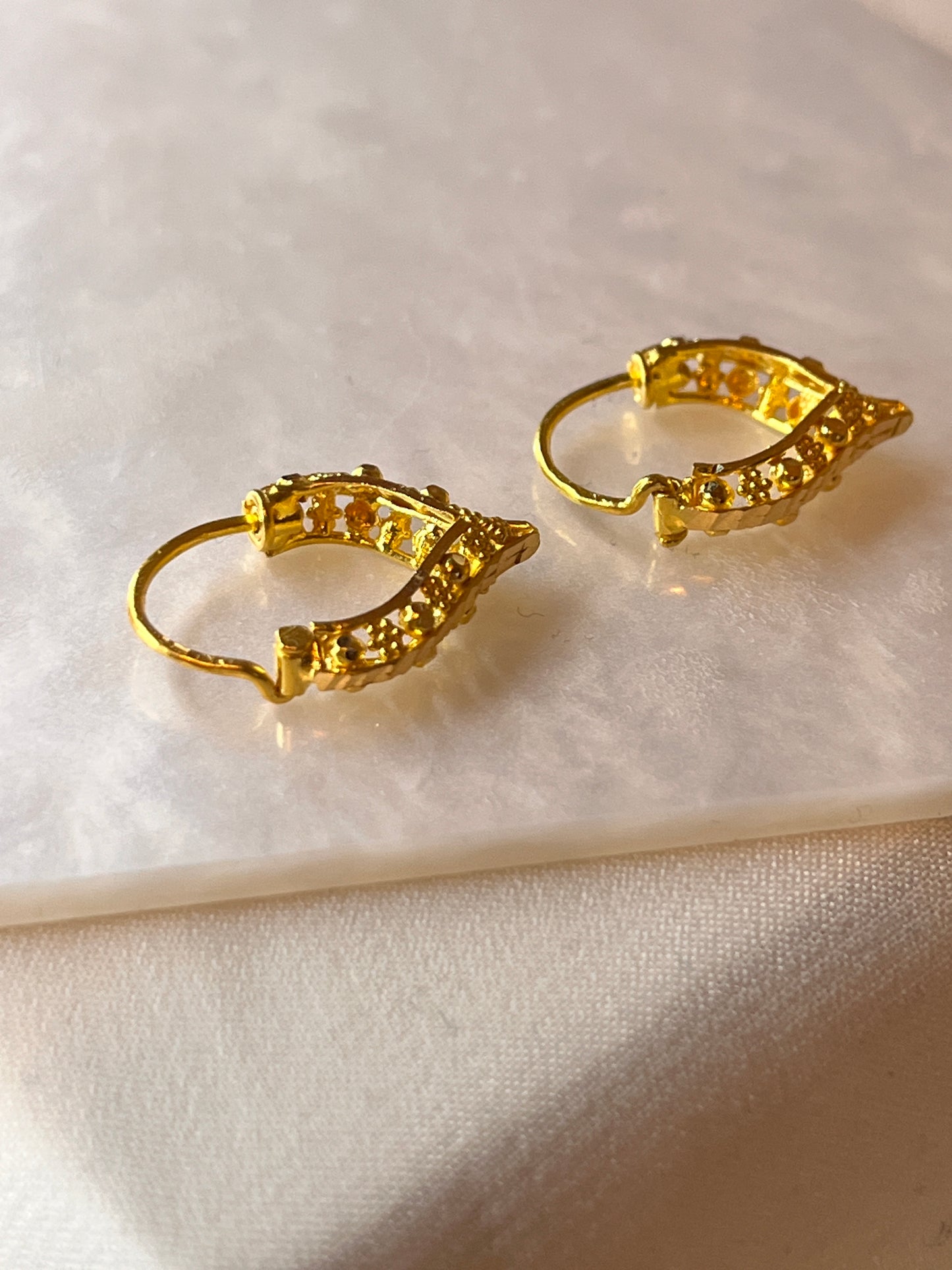 Triangular Dome Earring