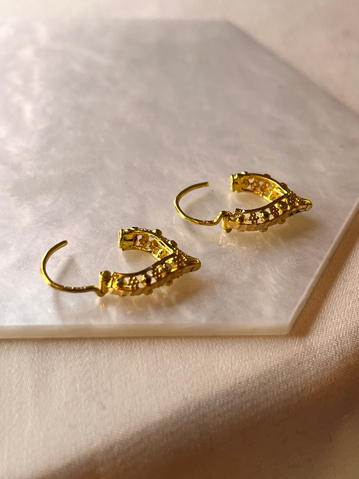 Triangular Dome Earring