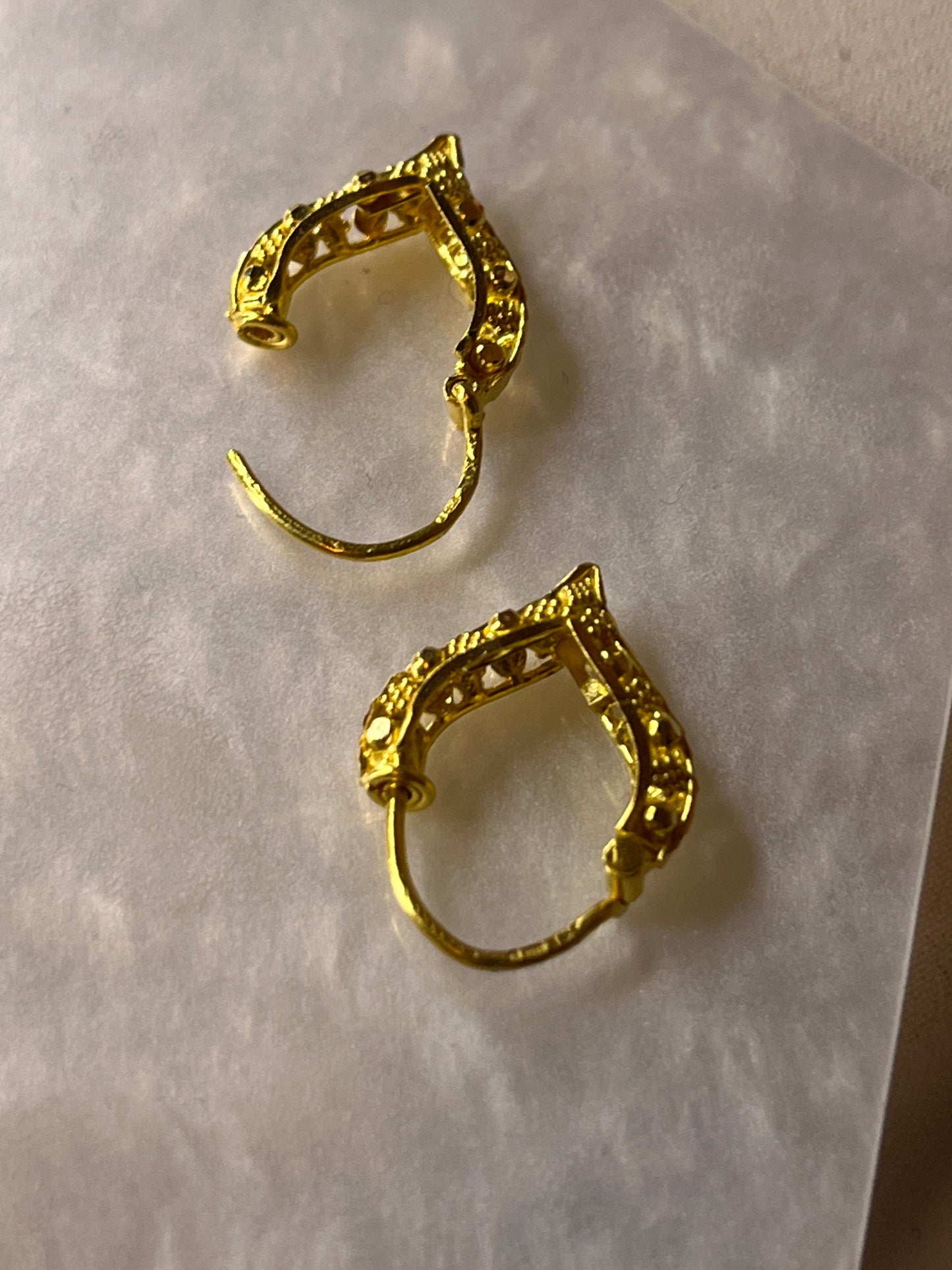 Triangular Dome Earring