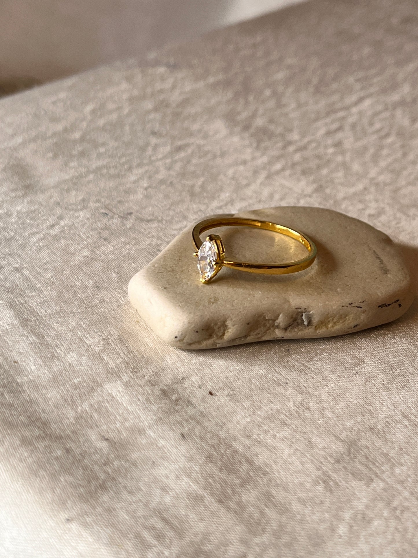 Diamond Shaped Stone Ring | Size N