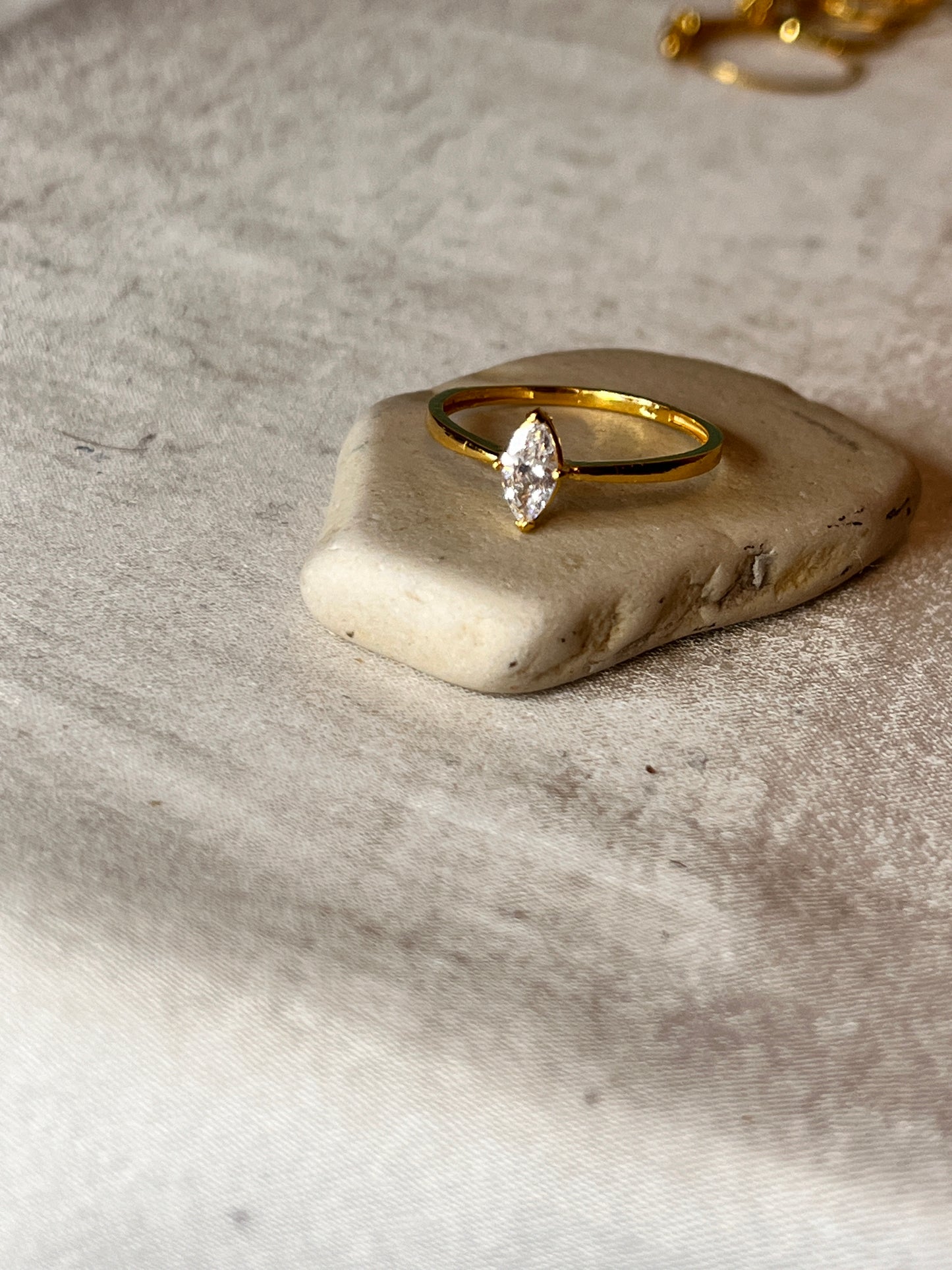 Diamond Shaped Stone Ring | Size N