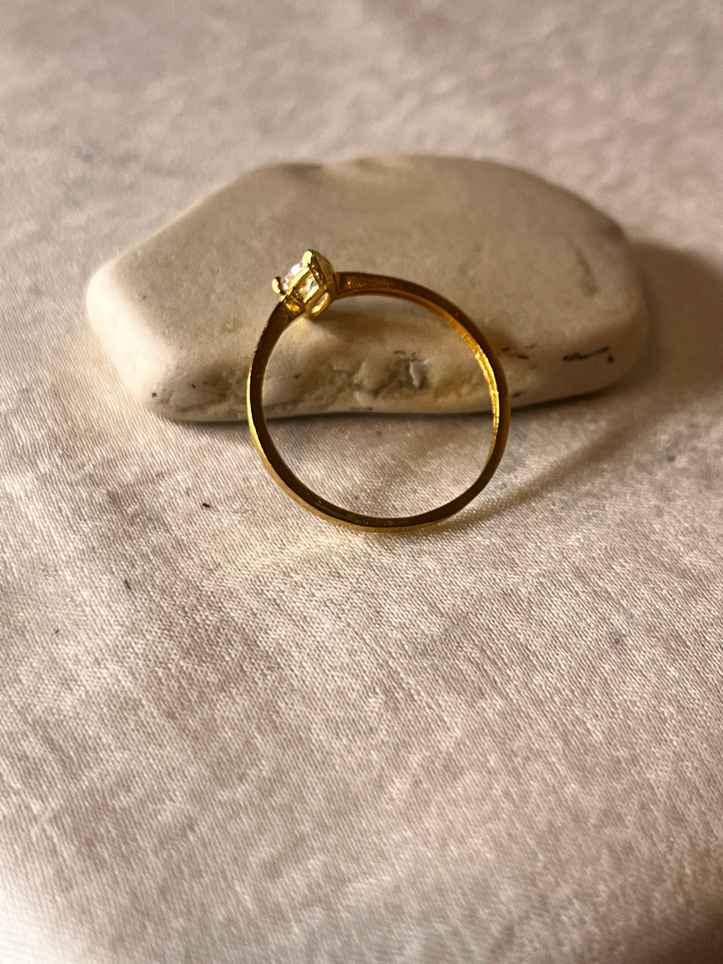 Diamond Shaped Stone Ring | Size N