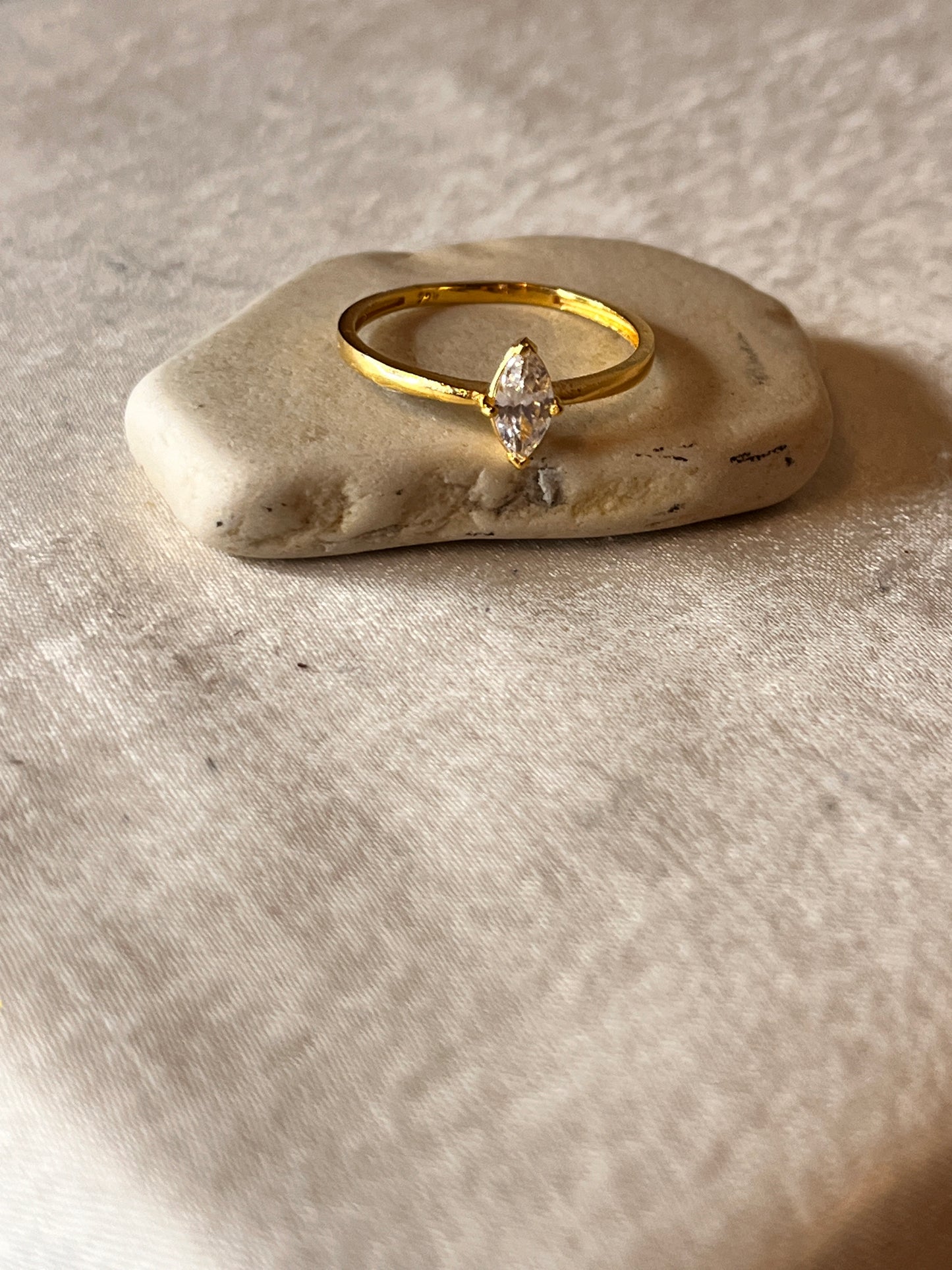 Diamond Shaped Stone Ring | Size N