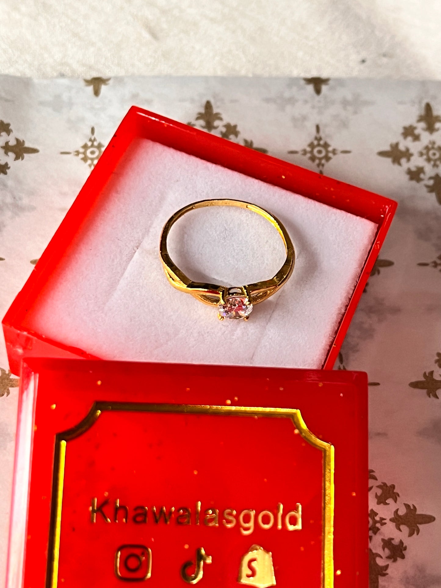 Round Dazzle Ring | Size J and 1/2