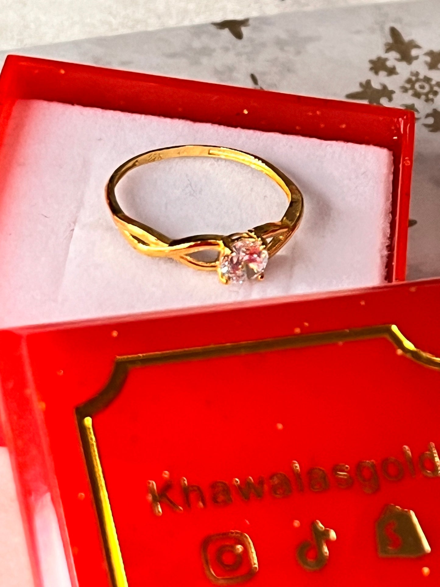 Round Dazzle Ring | Size J and 1/2