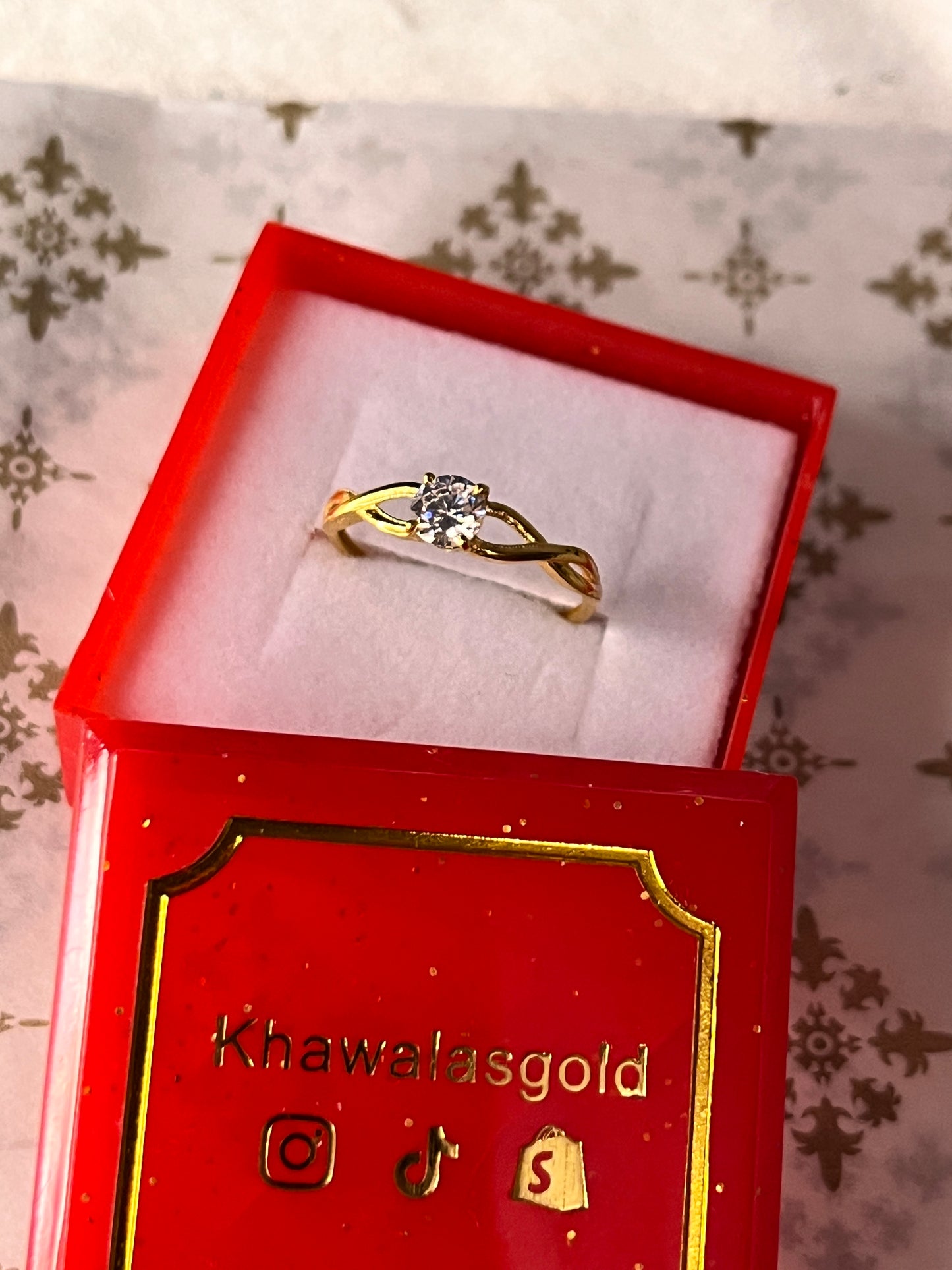 Round Dazzle Ring | Size J and 1/2