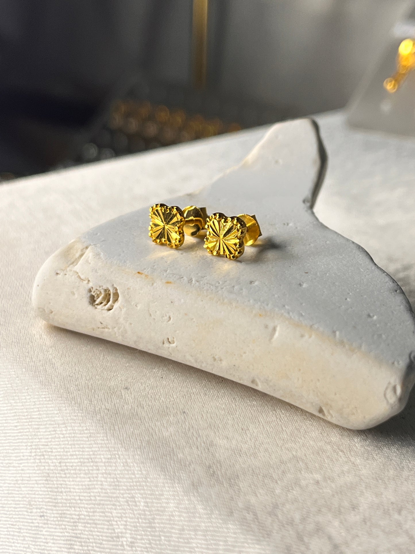 Clover Butterfly Stud