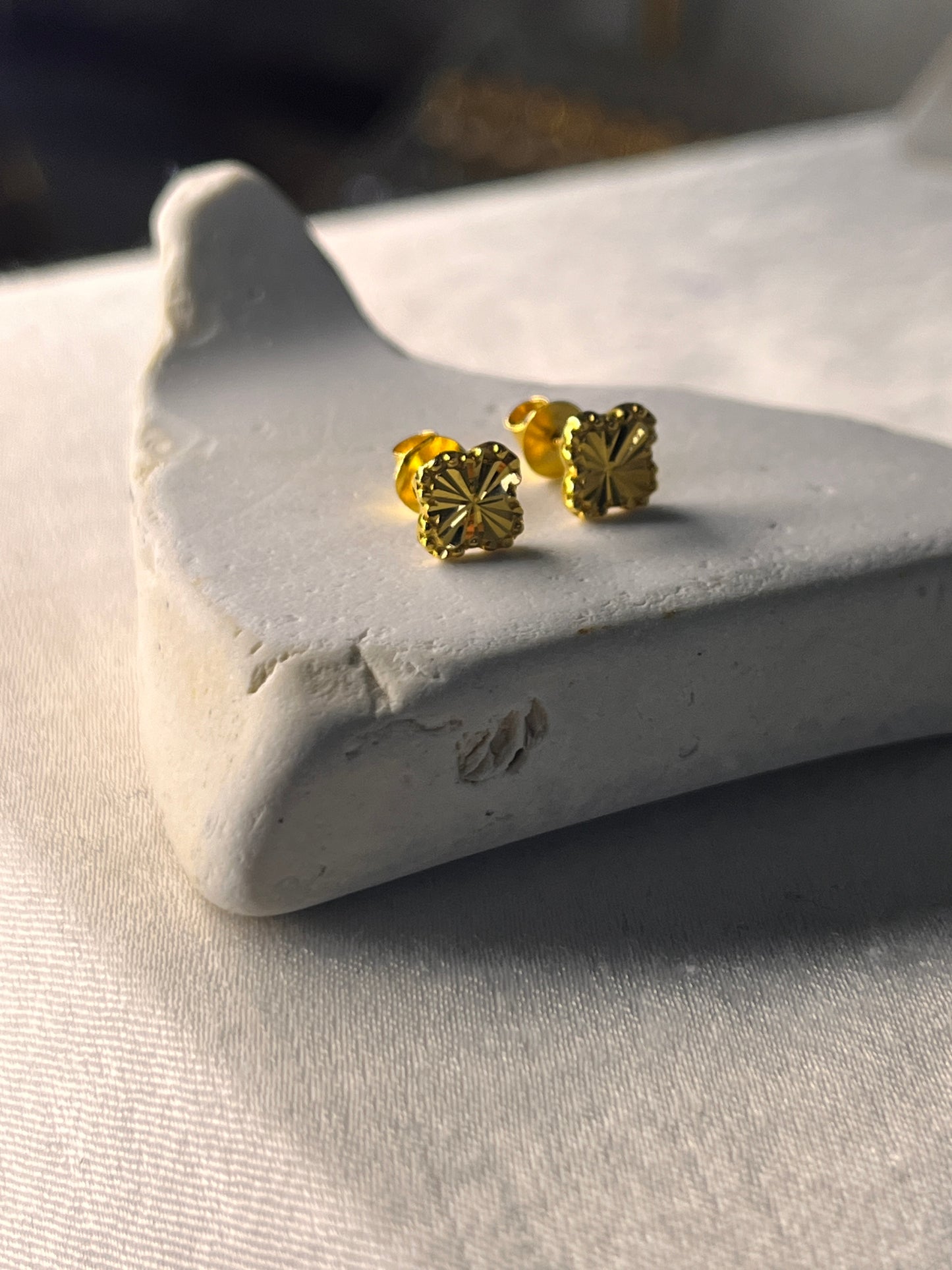 Clover Butterfly Stud