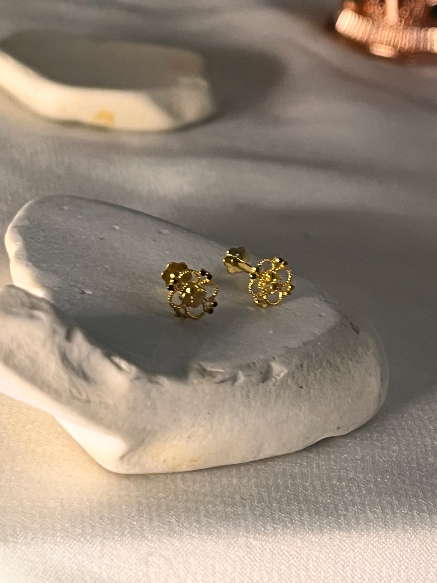 Four Leaf Design Studs