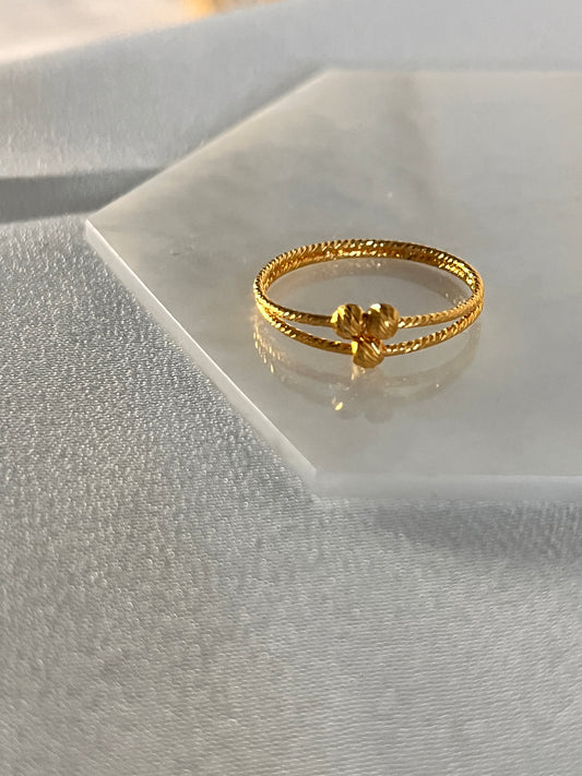 3 Bead Ring | Size Q