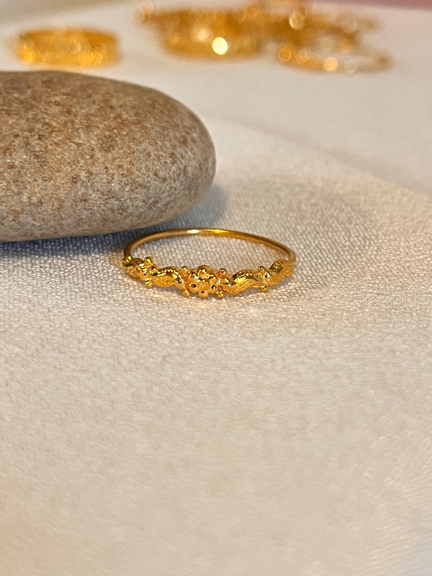 Swirl Flower Ring | Size M