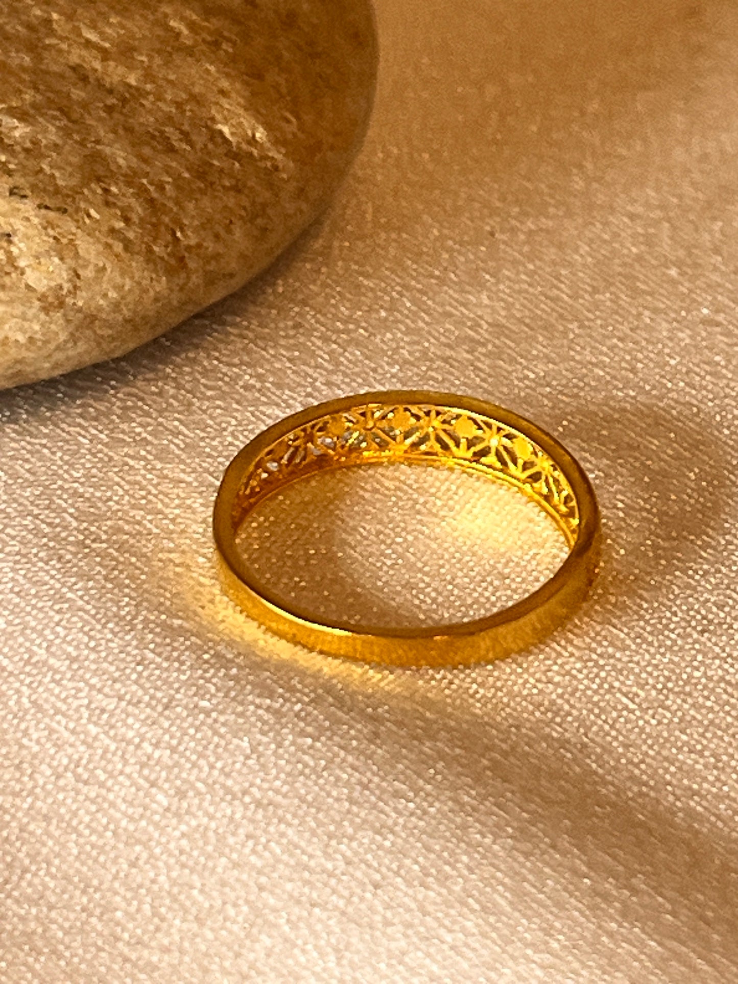 Elegant Net Ring | Size H | Extra small