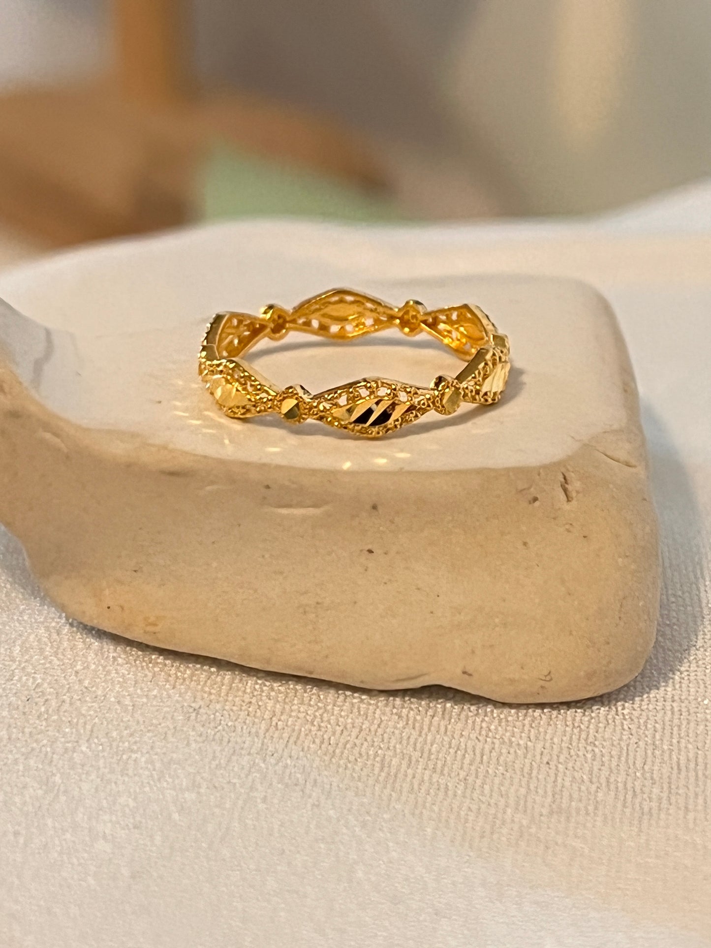 Alims Zigzag Style Ring  Sizes (L, M, O)
