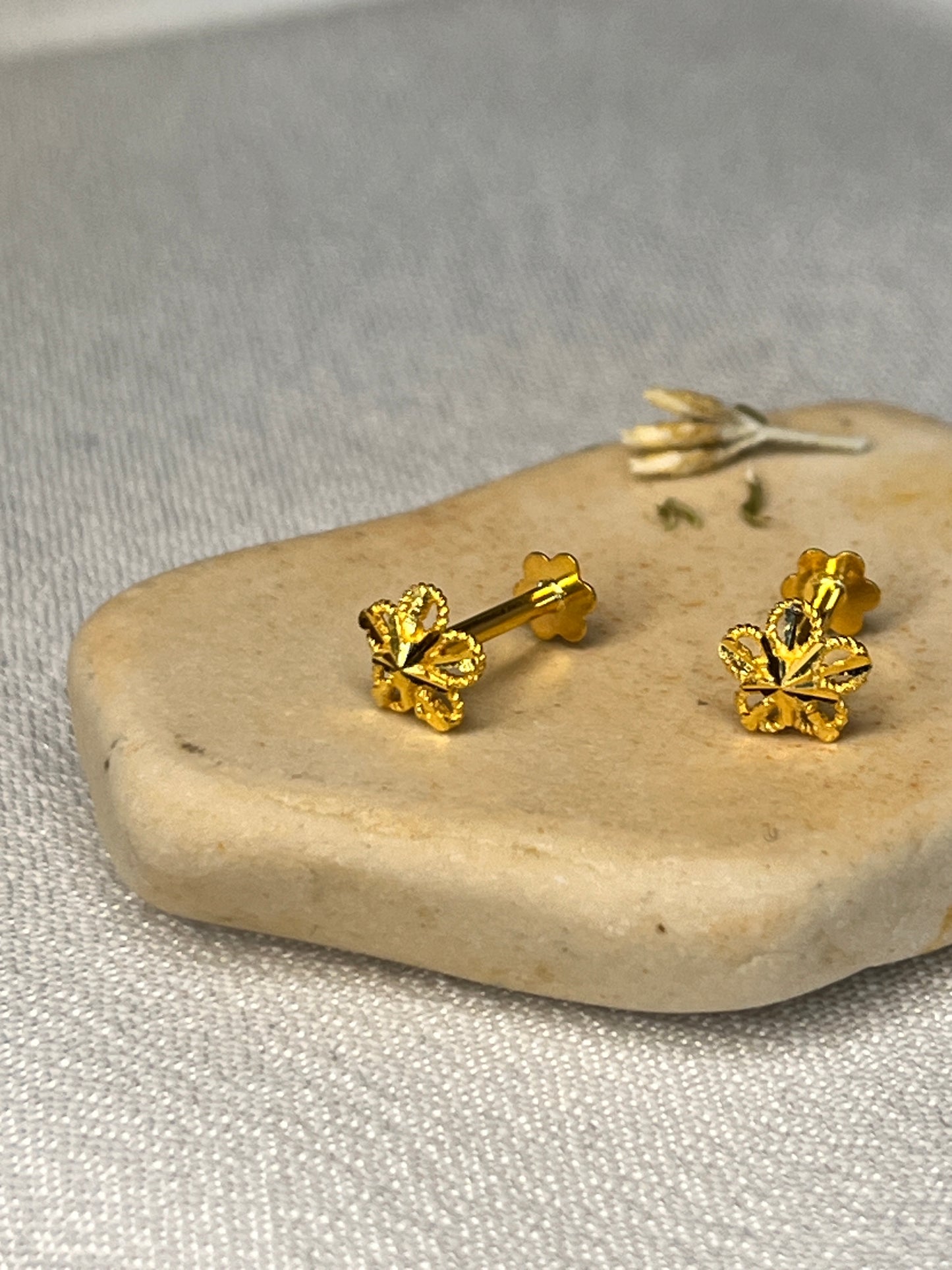 Tiny Star Shaped Studs | 5mm approx