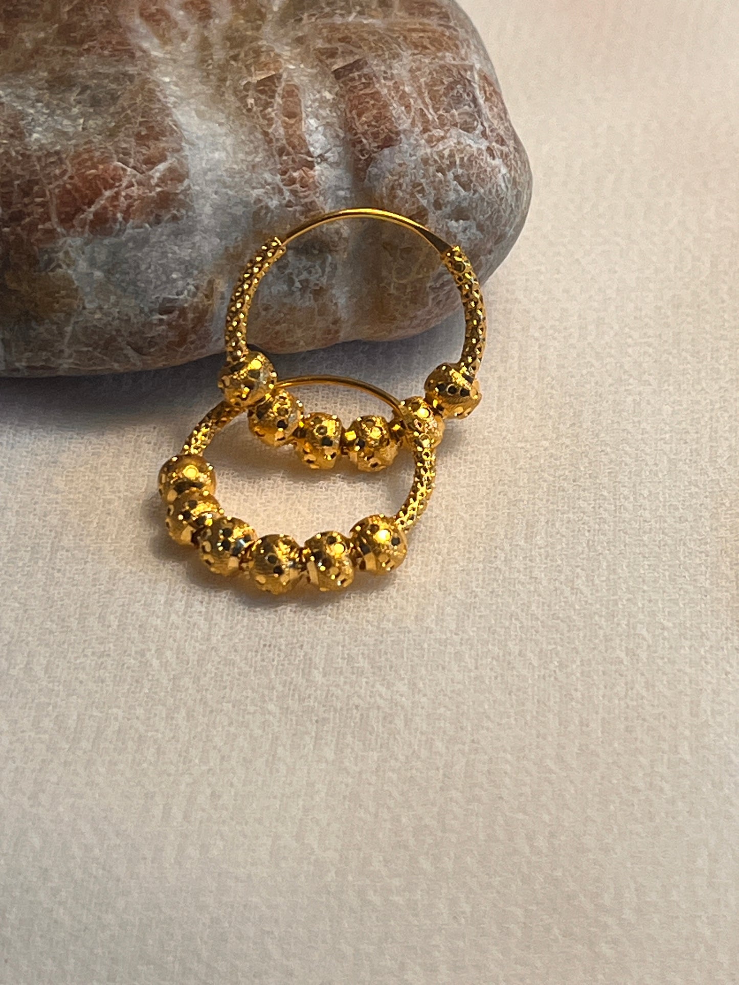 Sparkle Beaded Hoops | 13