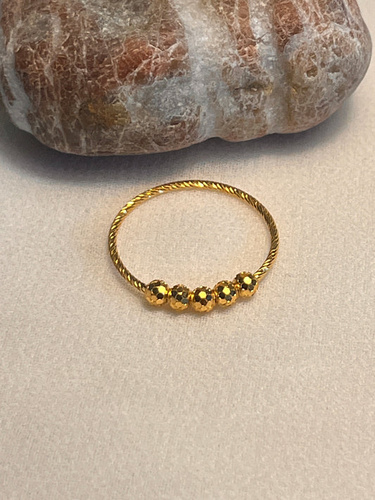 Beaded Sparkle Ring | Size M