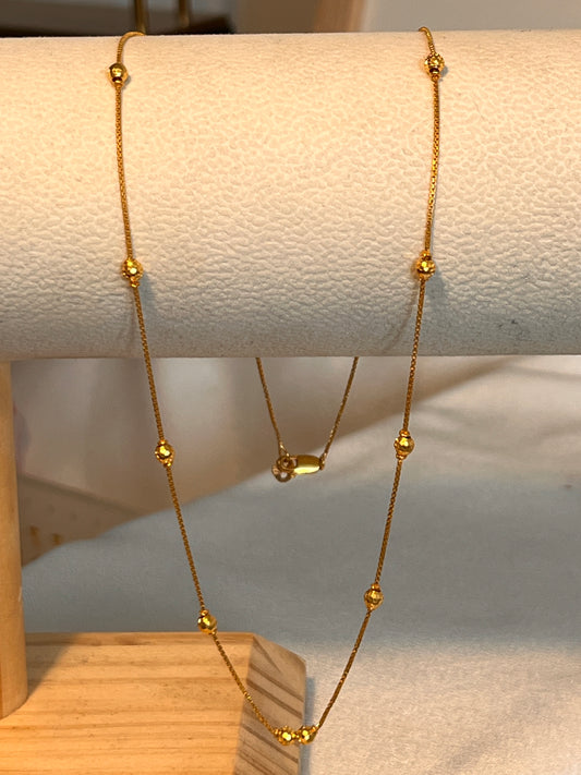 Mini Beaded Necklace | 18.5”