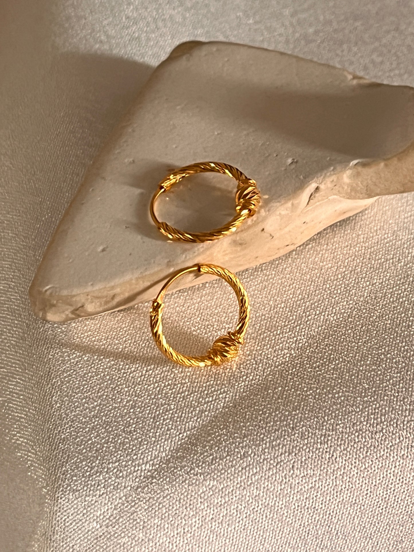Etched Hoops | 12mm