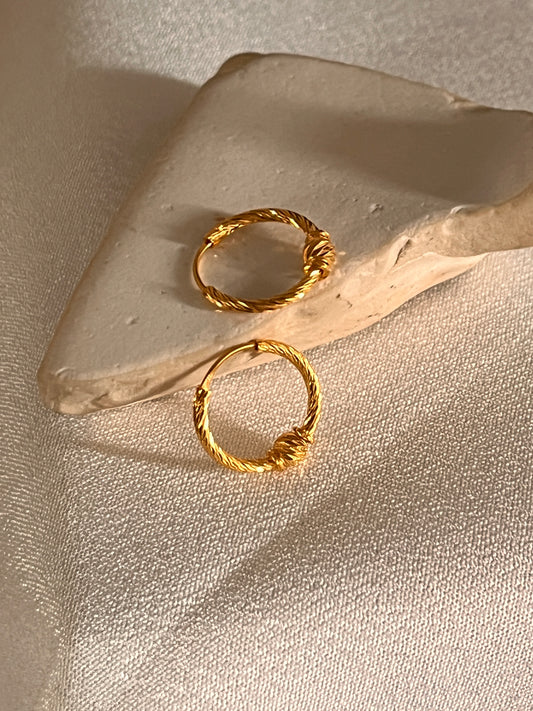 Etched Hoops | 12mm