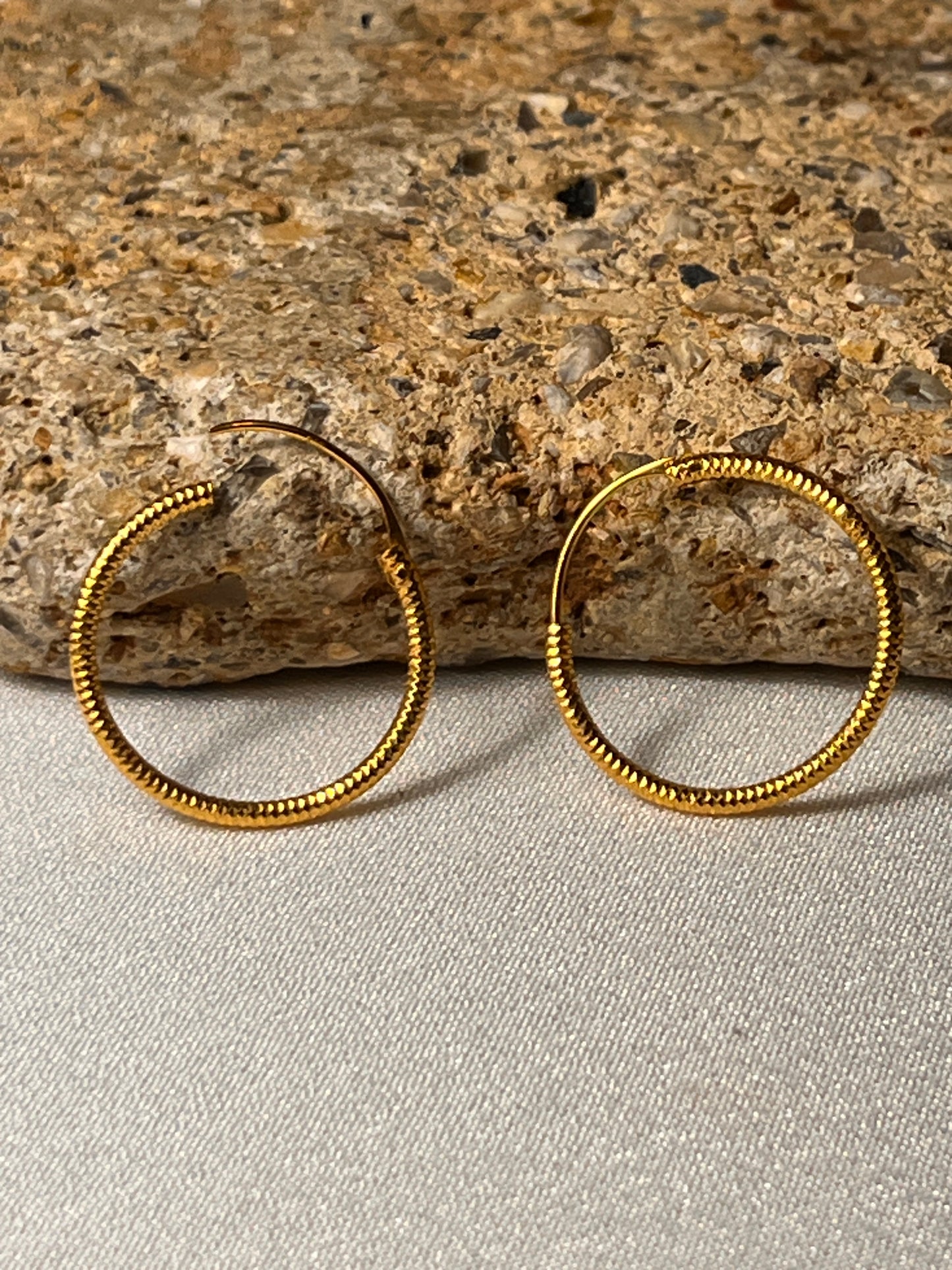 Plain Sparkly Hoops | 20mm