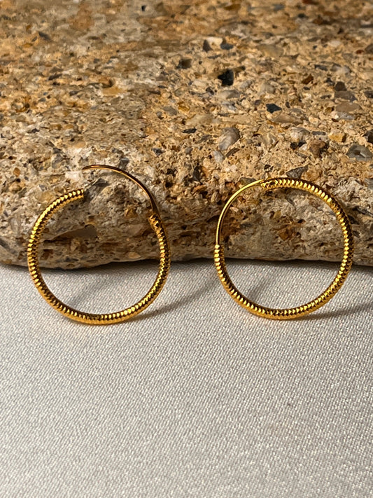Plain Sparkly Hoops | 20mm