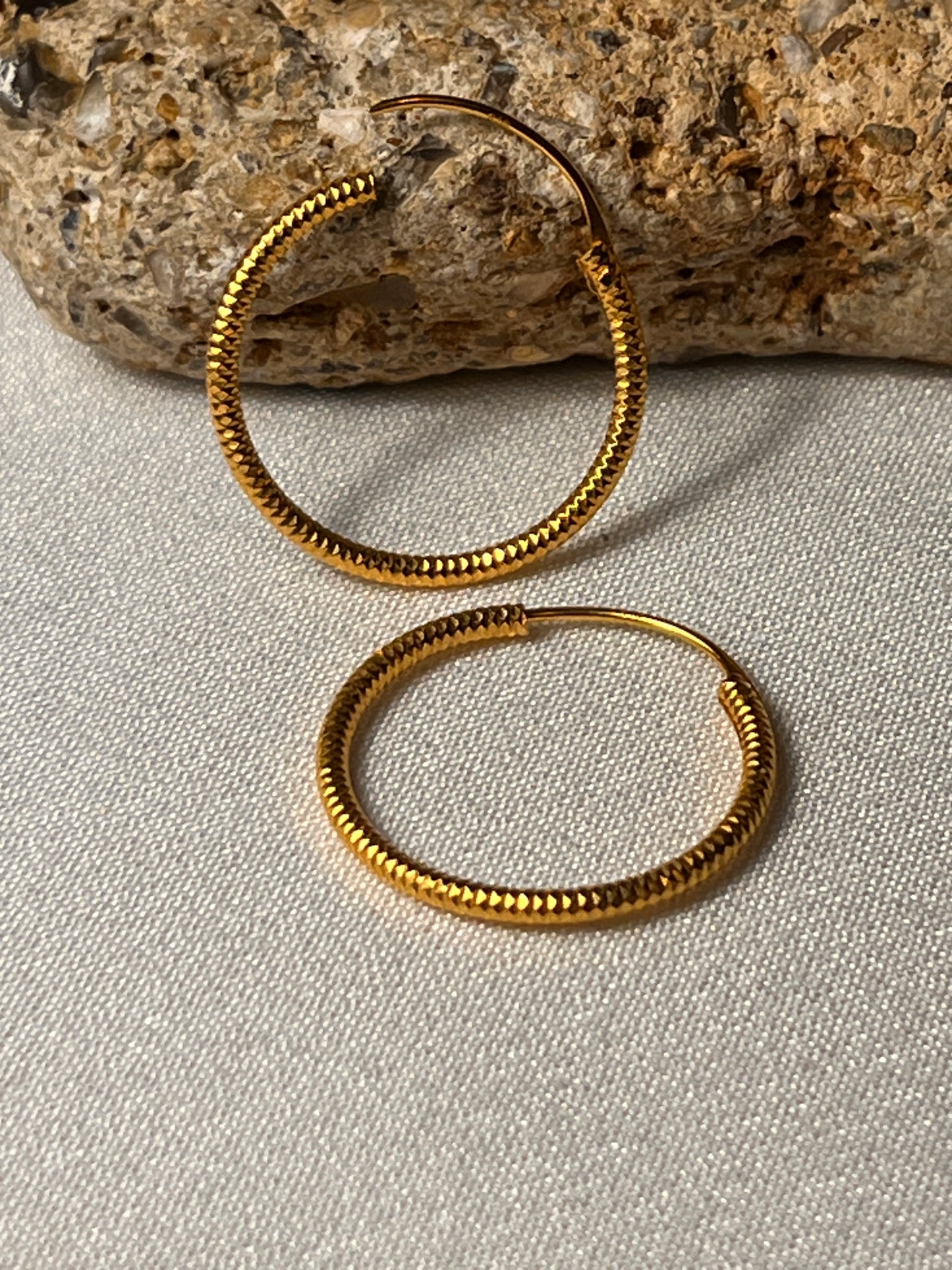 Plain Sparkly Hoops | 20mm