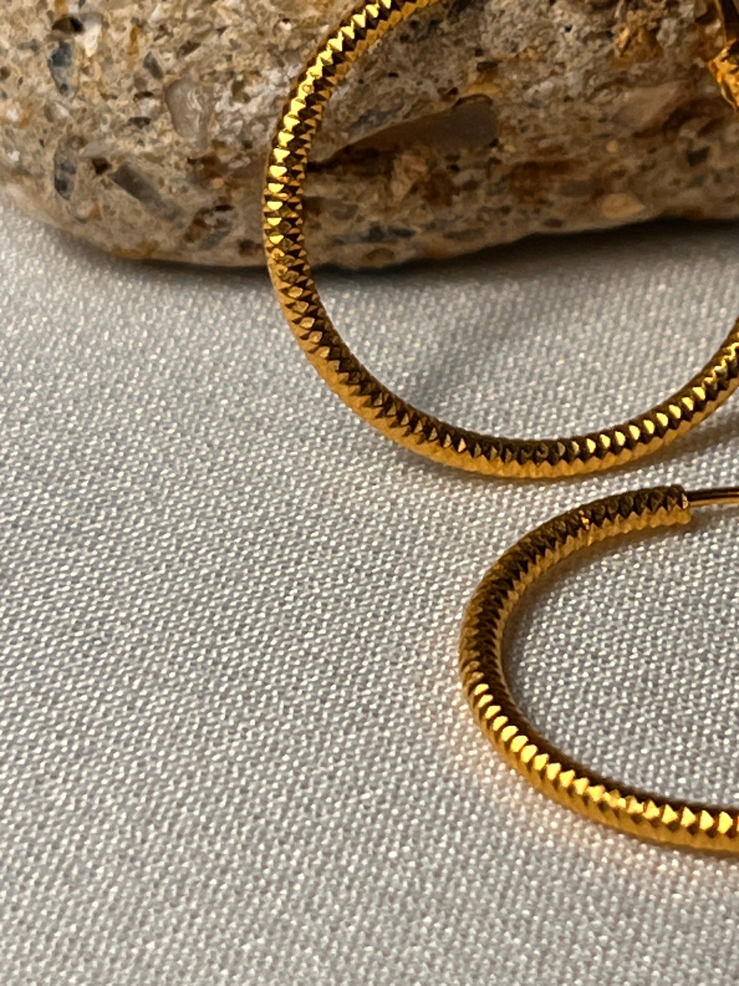 Plain Sparkly Hoops | 20mm